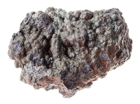 Rough Goethite stone on white Stock Photos
