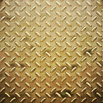 Rough gold diamond plate Stock Illustration