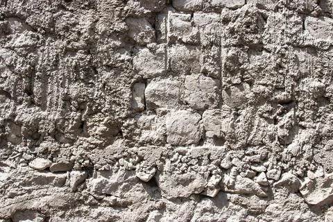 Rough gray cement wall texture and background Stock Photos