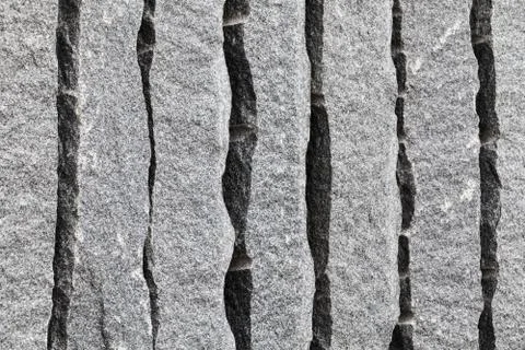 Rough gray granite blocks Stock Photos