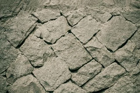 Rough gray rock. Stock Photos