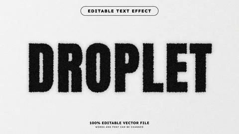 Rough Grunge Text Effect Style Editable Text Effect Vector Stock Illustration