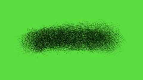 Rough Hand-Drawn Zigzag Border Animation | Vector Green Screen Sequence Stock Footage 316559092