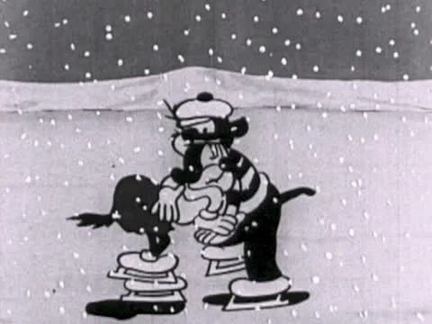 Rough Ice Skaters Cartoon Stock Footage 22753448