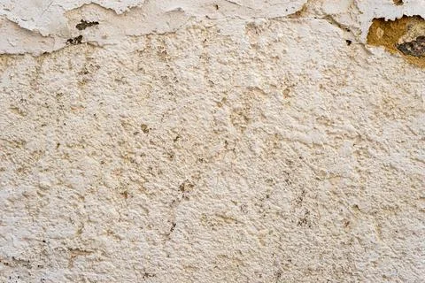 Rough light plaster surface. Textured background. Stock Photos