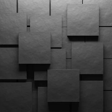 Rough material grey background. Square blocks. Stock Illustration