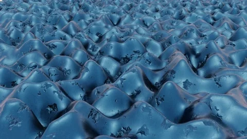 Rough Metallic Surface Flyover Loop 스톡 동영상 171071620