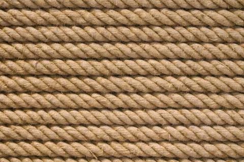 Rough natural rope texture for background, twisted rope Stock Photos