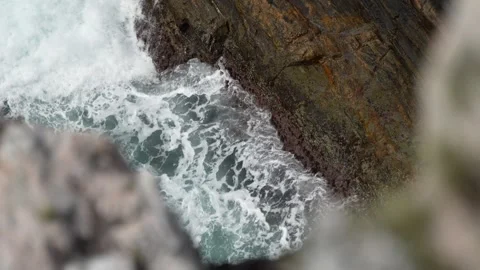 Rough ocean zoom Stock Footage 310826519