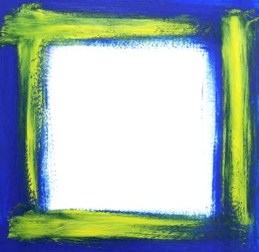 Rough oil-painted frame Stock-Illustration