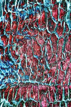 Rough old natural oak bark. Changed color scheme. Stock Illustration