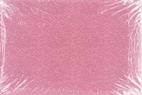 A rough pink background wrapped in plastic Illustrazione stock