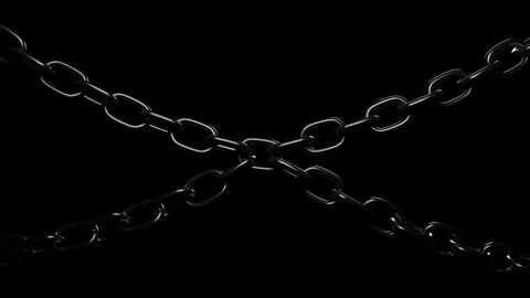Rough protective chain. Stock Footage 128649658