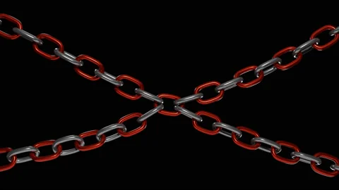 Rough protective chain. Stock Footage 131552848