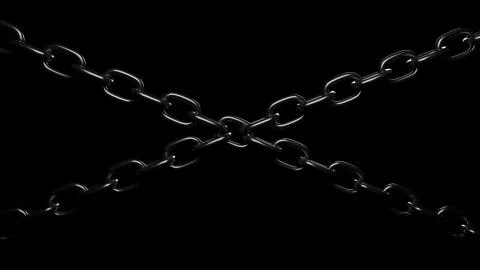 Rough protective chain. Stock Photos