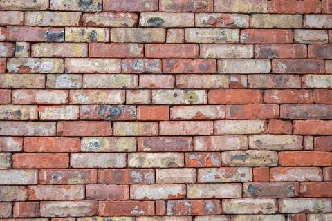 Rough red stone brick wall texture background, abstract background Stock Photos
