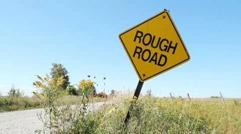 Rough road. Stock Footage