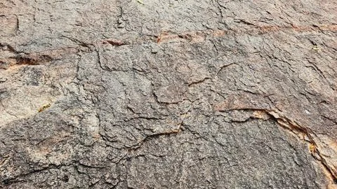 Rough rock surface texture on hill top view Stock Photos