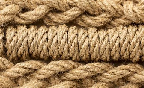 The rough rope texture composition Stock Photos