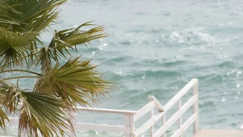 Rough sea and strong winds. Video stock 120767056
