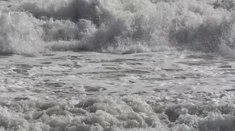 Rough sea in bad condition Stock Footage 35272764