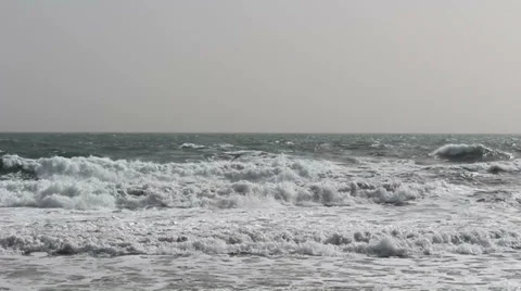 Rough sea in bad condition Stock Footage 35301029