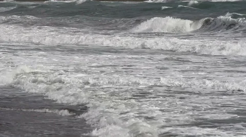 Rough sea in bad condition Stock Footage 35301042