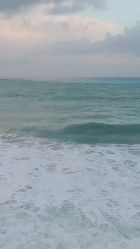 Rough Sea On The Coast In Slow Motion Видео 268715705
