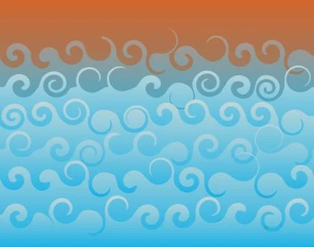 Rough sea Stock Illustration