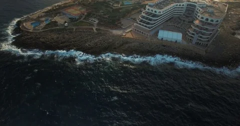 Rough sea in Malta Europe Stock Footage 70930010