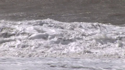 Rough sea- medium shot Stock Footage 77259364