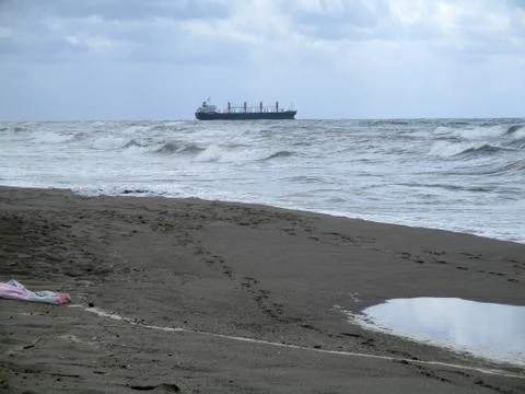 Rough sea a Stock Photos