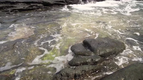 Rough sea at the shore 動画素材 148344759