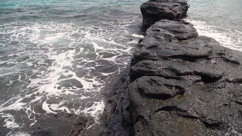 Rough sea at the shore 動画素材 148354096