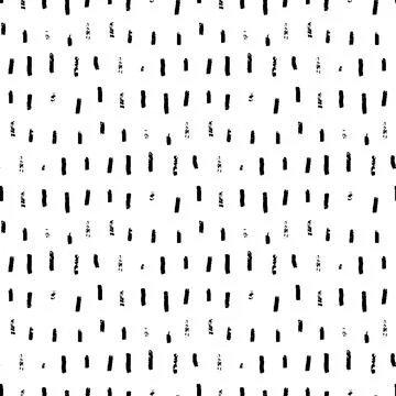 Rough seamless pattern with brush stripes and thin strokes. Black vertical Illustrazione stock