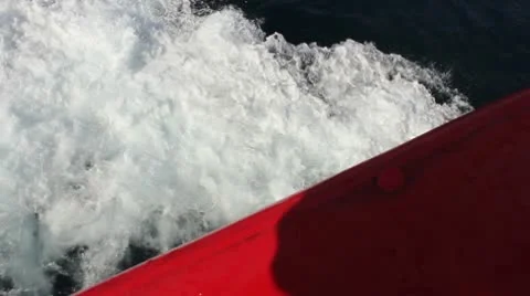 Rough seas boat sailing Stock Footage 10752310
