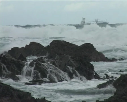 Rough seas Stock Footage 136722