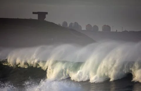 Rough seas landscape Stock Photos