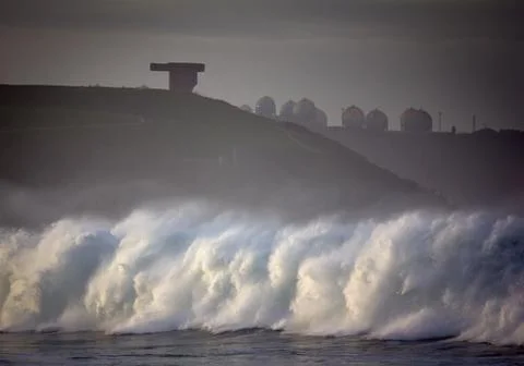 Rough seas landscape Stock Photos