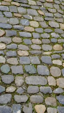 Rough stone floor texture close up vertical Stock Photos