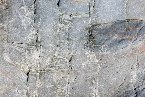 Rough stone surface grey color. Detailed nature background or pattern texture Foto stock