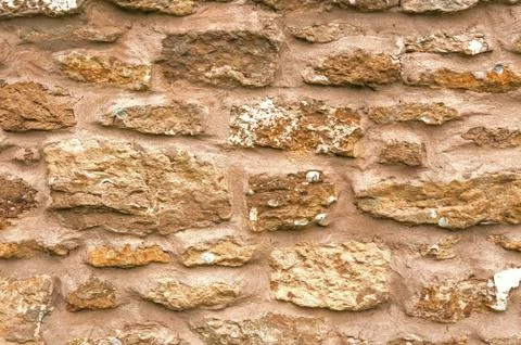 Rough Stone Wall Background Stock Photos