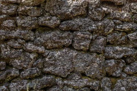 Rough Stone Wall Foto stock
