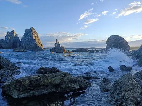 Rough sunset Stock Photos