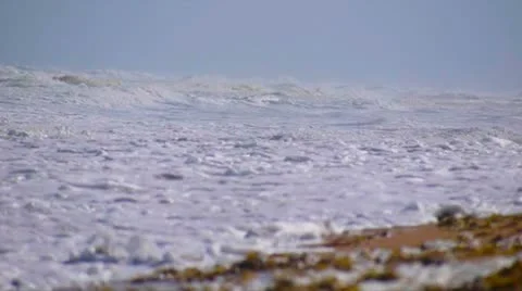 Rough Surf at Flagler Beach, Florida 스톡 동영상 8948850