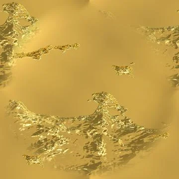A rough surface consisting of gold with sun glare. Gold seamless background. Stock Illustration