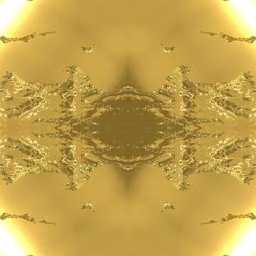 A rough surface consisting of gold with sun glare. Gold seamless background  Stock Illustration