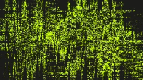 Rough surface with distortion, color ultra yellow highlights on black Stock Footage 109629634