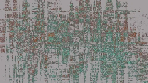 Rough surface with distortion, colored turquoise highlights on gray Stock Footage 109630158