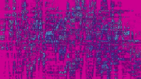 Rough surface with distortion, colored ultra blue highlights on pink Stock Footage 109629905